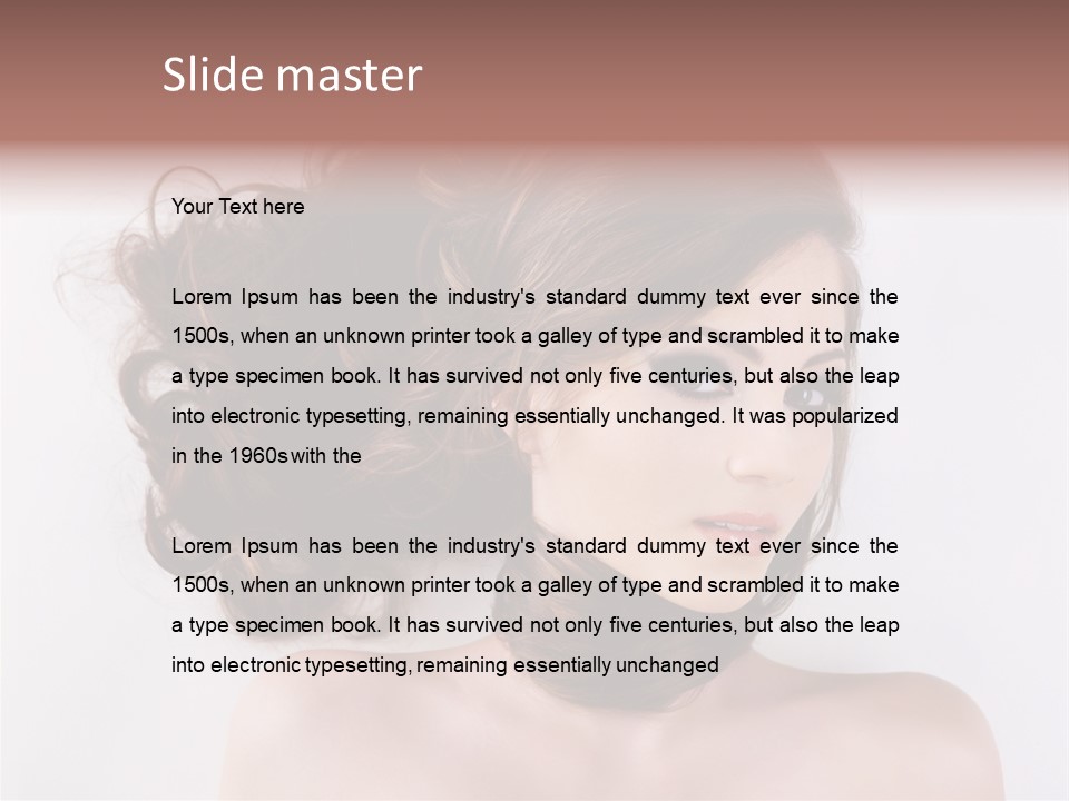 Sensuality Styling Portrait PowerPoint Template