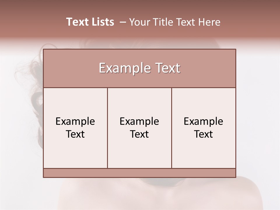 Sensuality Styling Portrait PowerPoint Template