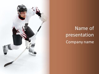 Isolated Guy White PowerPoint Template