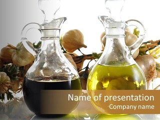 Olive Vinegar Ingredient PowerPoint Template