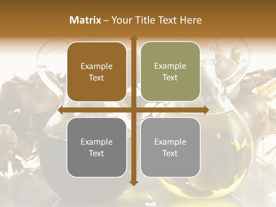Olive Vinegar Ingredient PowerPoint Template