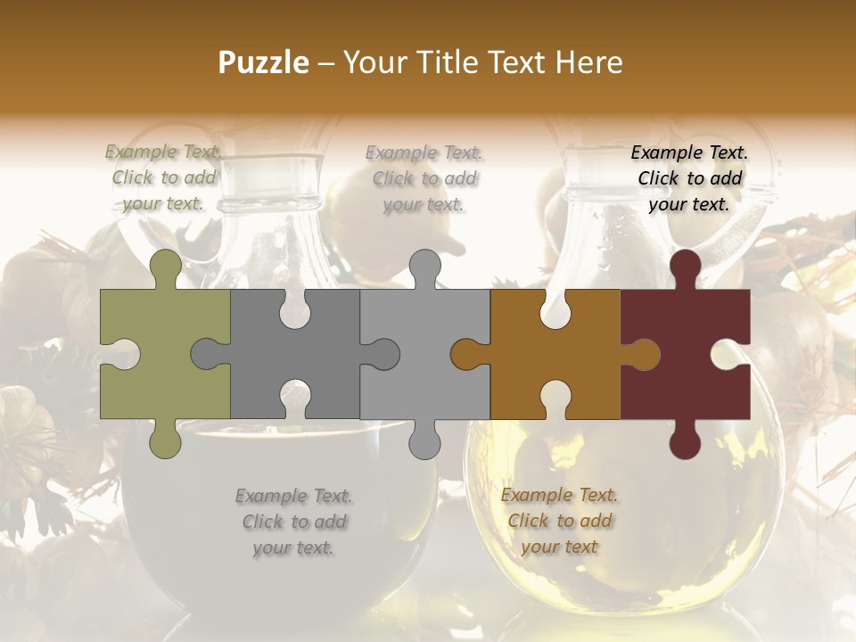 Olive Vinegar Ingredient PowerPoint Template