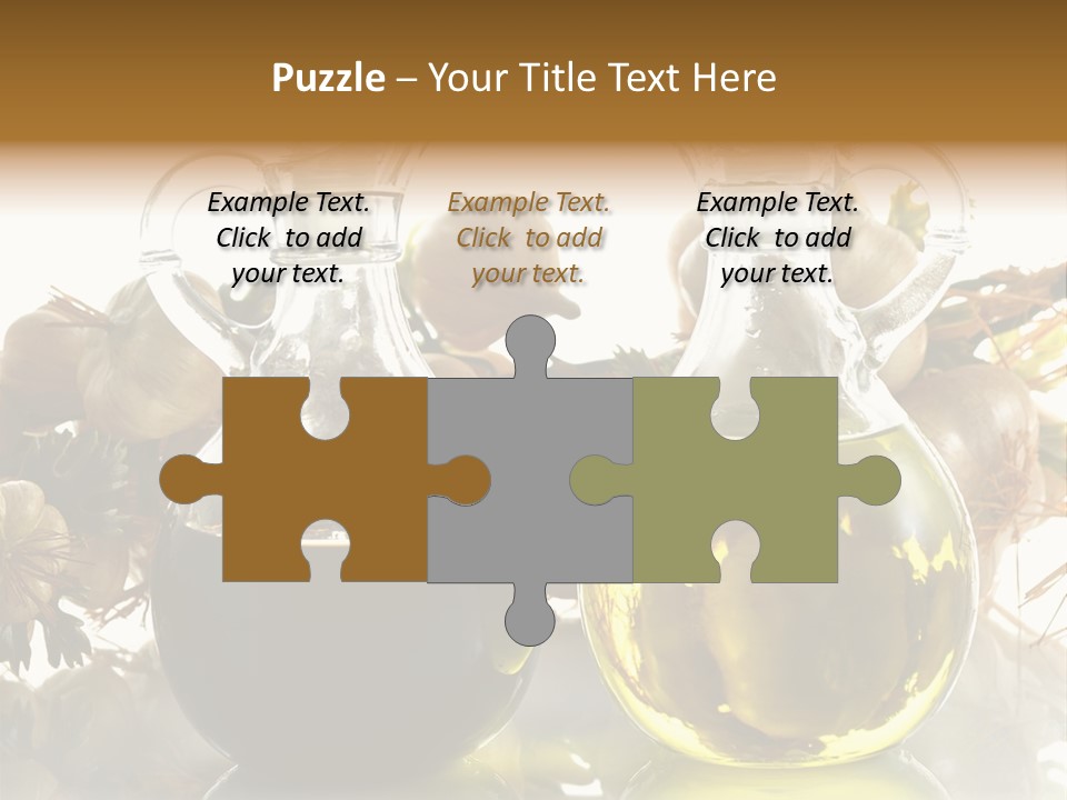 Olive Vinegar Ingredient PowerPoint Template