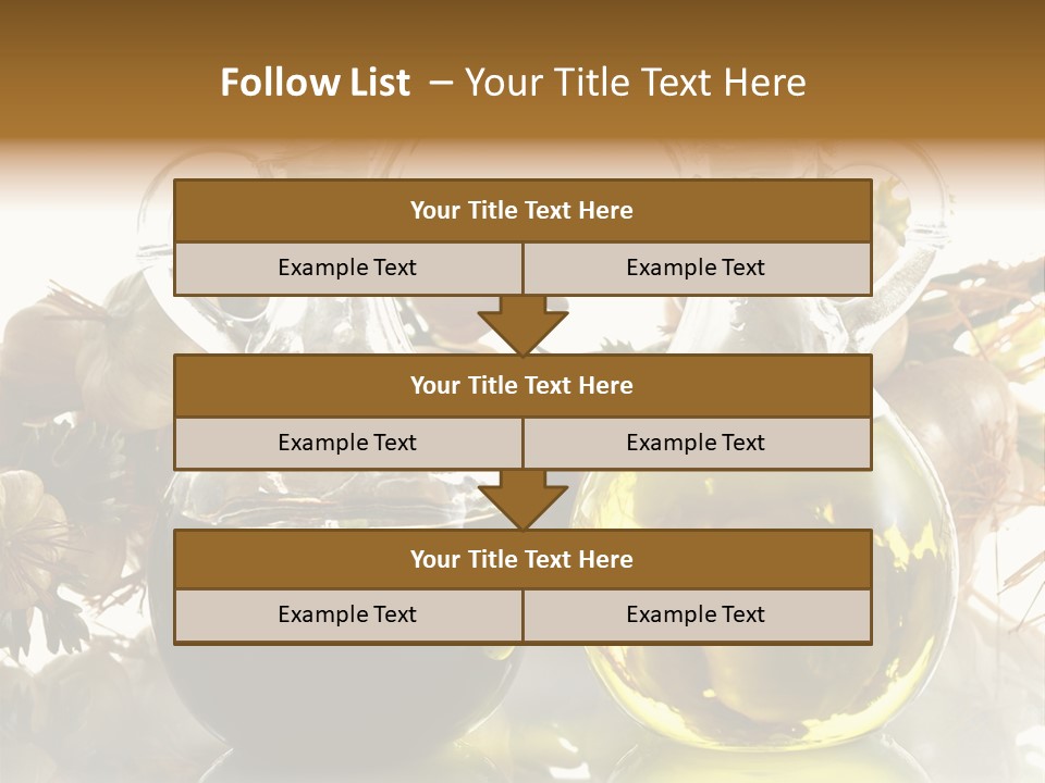Olive Vinegar Ingredient PowerPoint Template