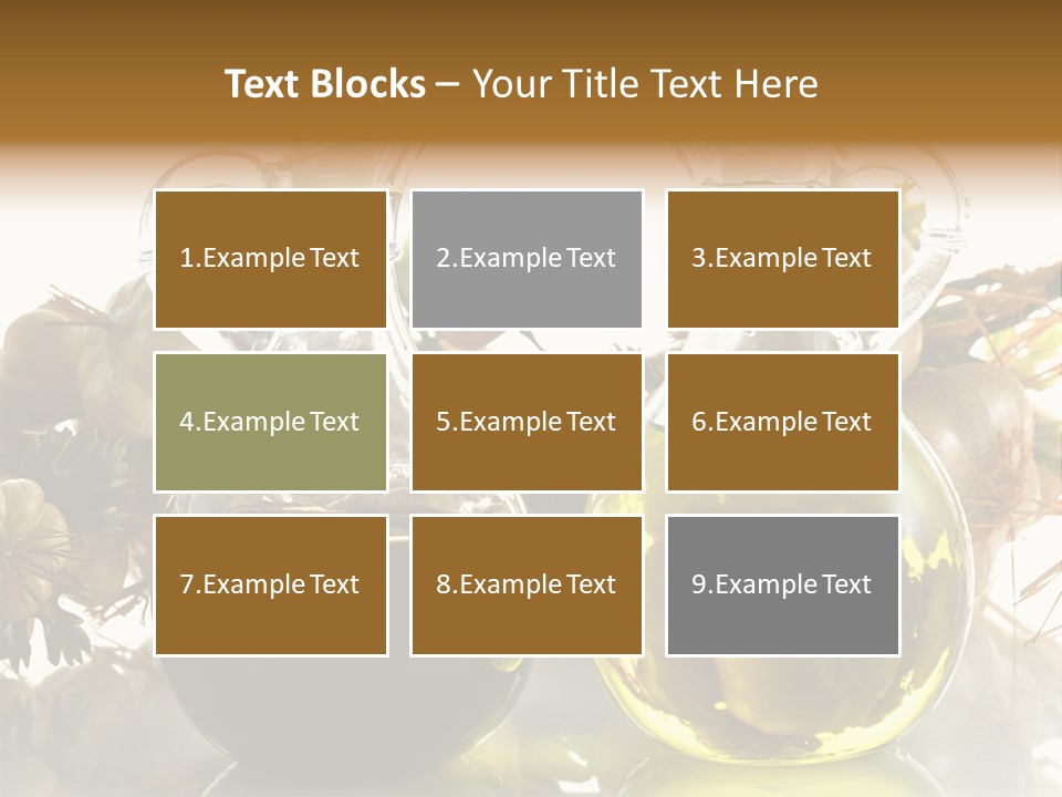 Olive Vinegar Ingredient PowerPoint Template