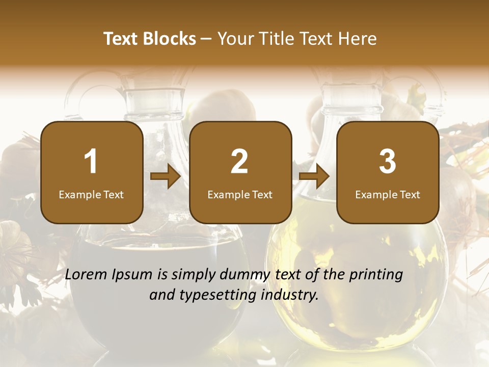 Olive Vinegar Ingredient PowerPoint Template