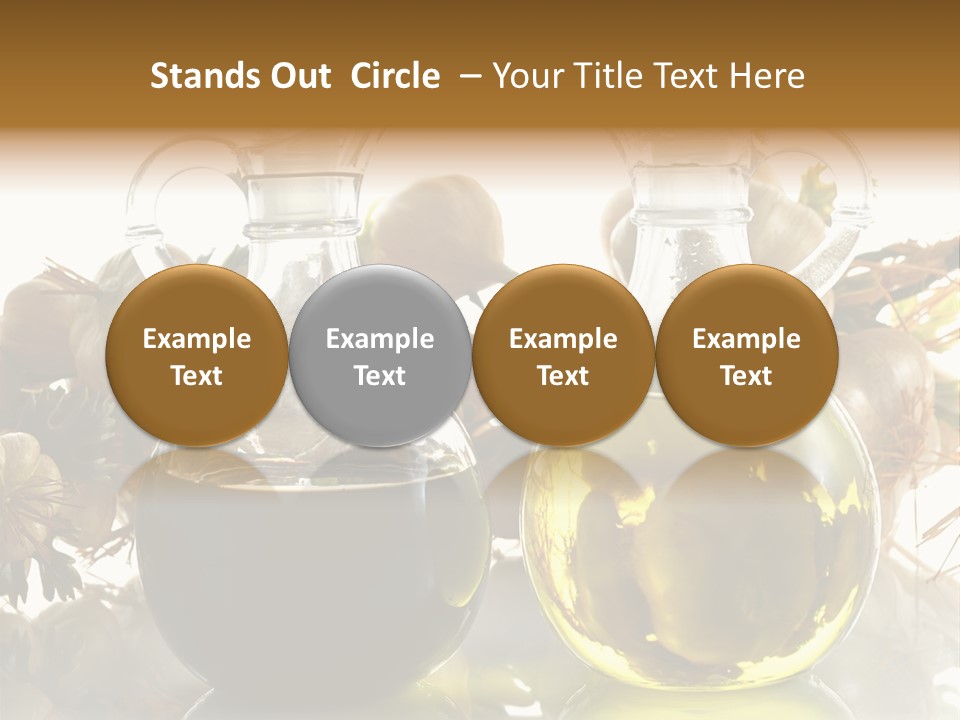 Olive Vinegar Ingredient PowerPoint Template