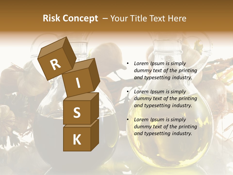 Olive Vinegar Ingredient PowerPoint Template