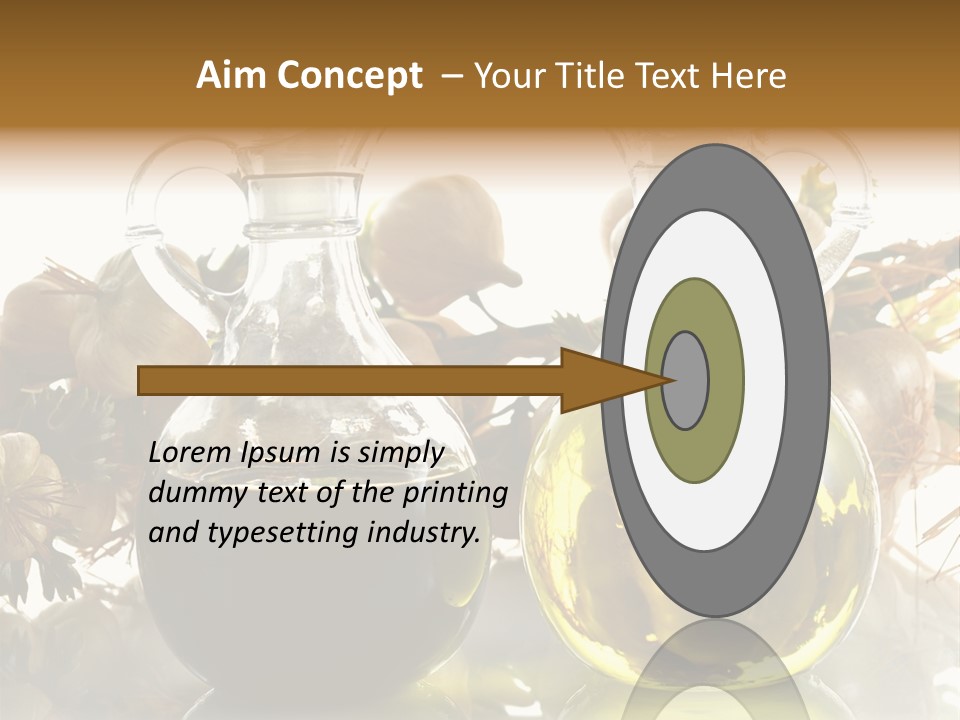 Olive Vinegar Ingredient PowerPoint Template