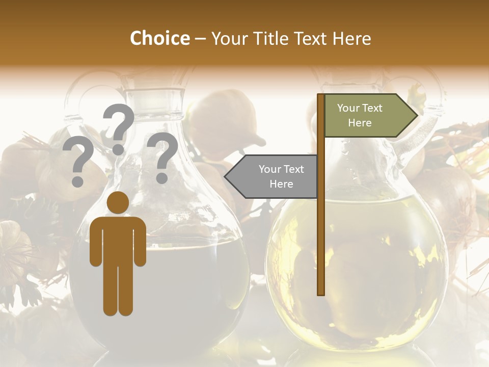 Olive Vinegar Ingredient PowerPoint Template
