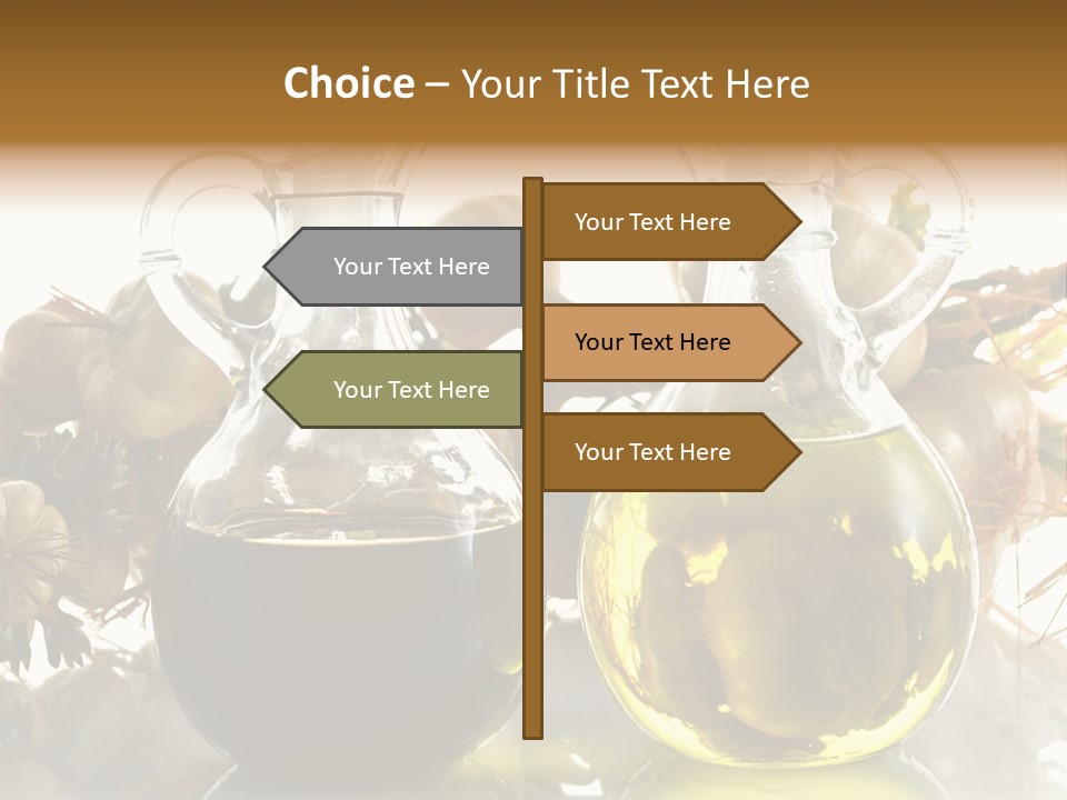 Olive Vinegar Ingredient PowerPoint Template