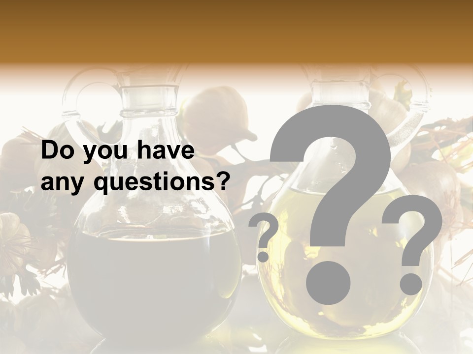 Olive Vinegar Ingredient PowerPoint Template