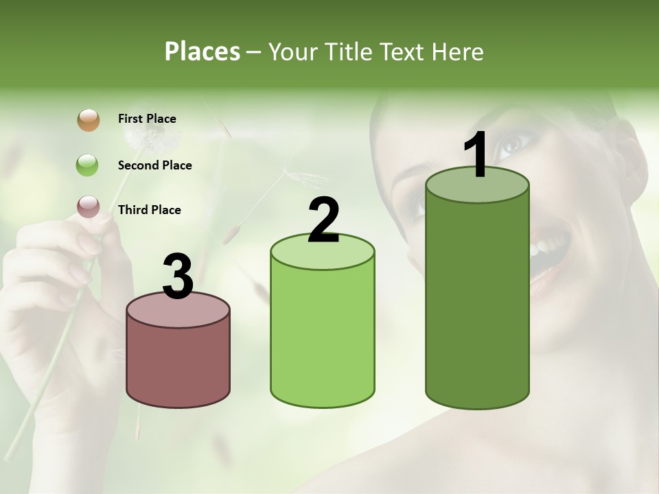 Young Flower One PowerPoint Template