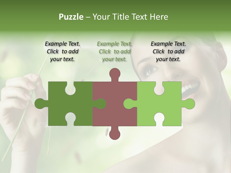 Young Flower One PowerPoint Template