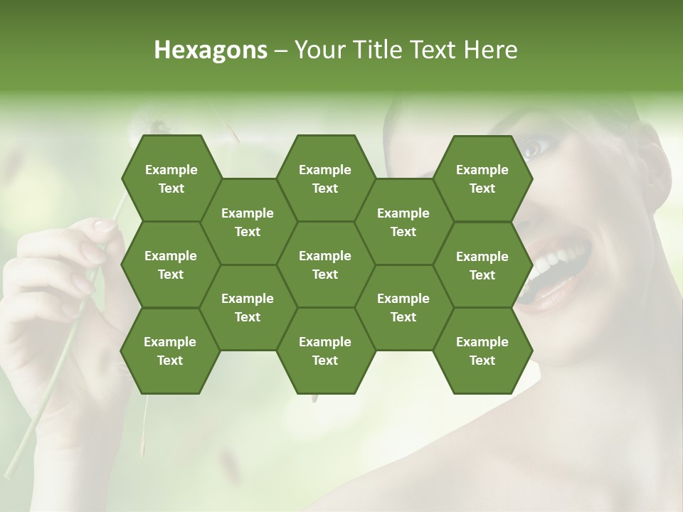 Young Flower One PowerPoint Template