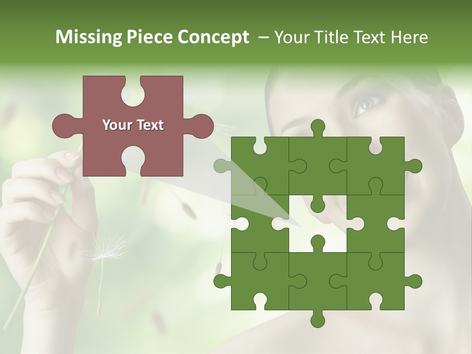 Young Flower One PowerPoint Template