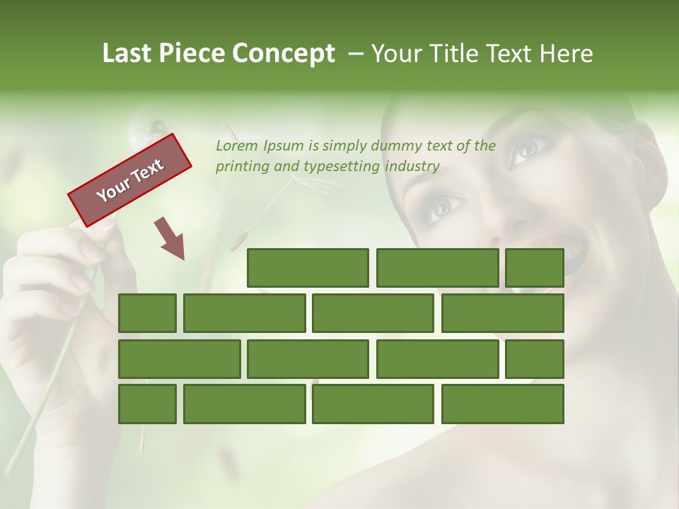 Young Flower One PowerPoint Template