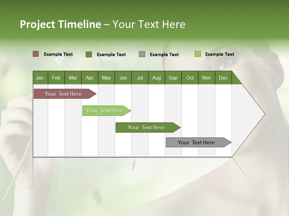 Young Flower One PowerPoint Template