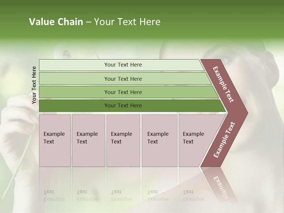 Young Flower One PowerPoint Template