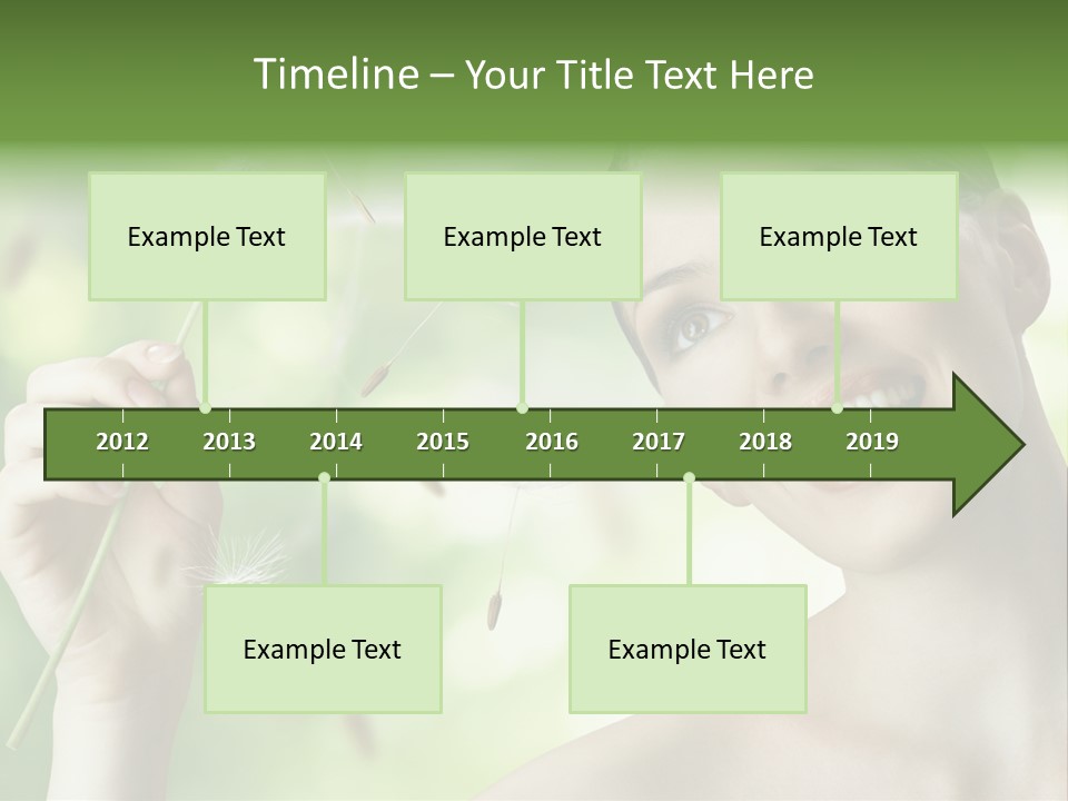 Young Flower One PowerPoint Template