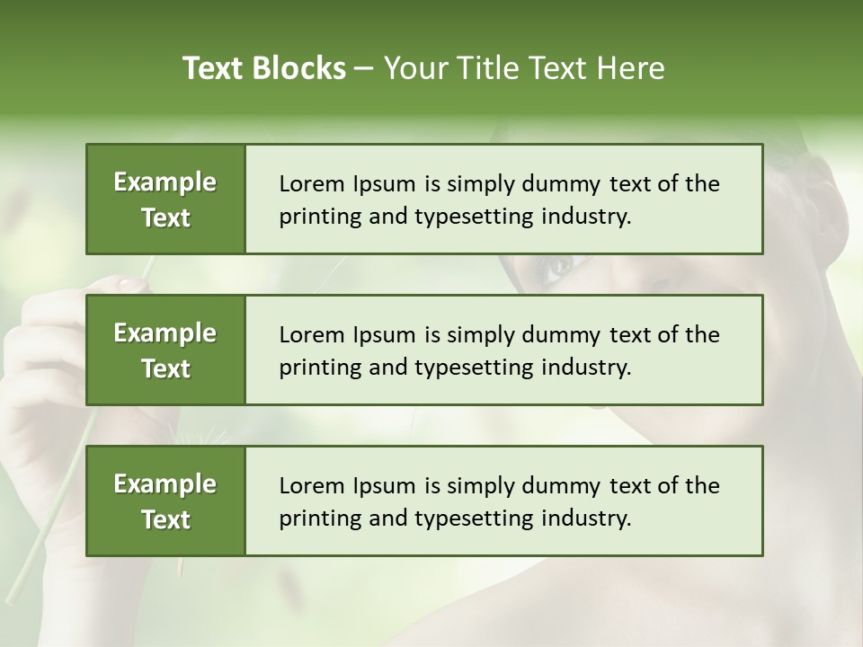 Young Flower One PowerPoint Template