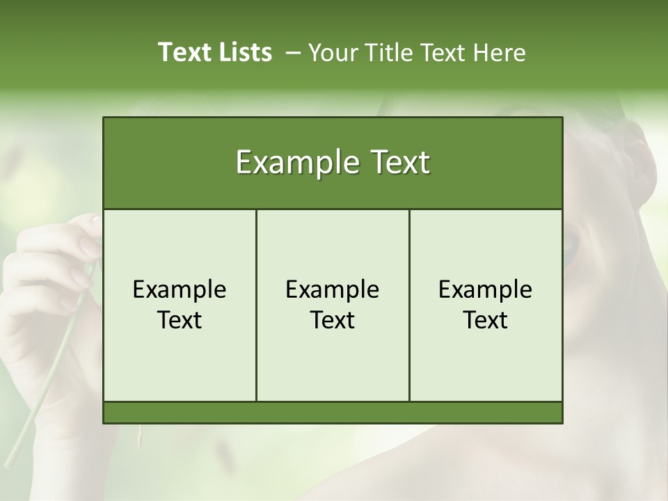 Young Flower One PowerPoint Template