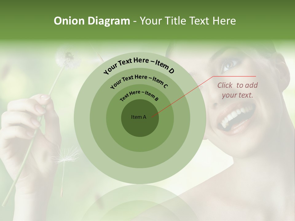 Young Flower One PowerPoint Template