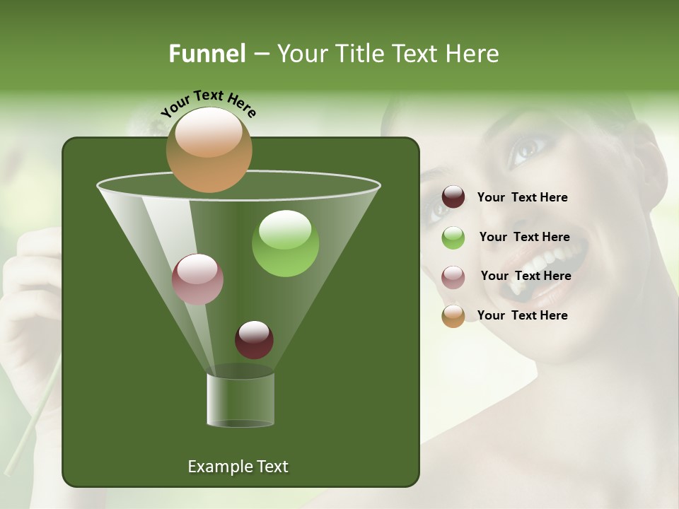 Young Flower One PowerPoint Template