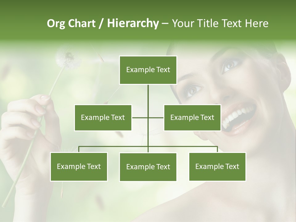 Young Flower One PowerPoint Template