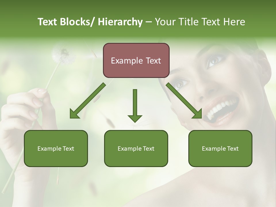 Young Flower One PowerPoint Template