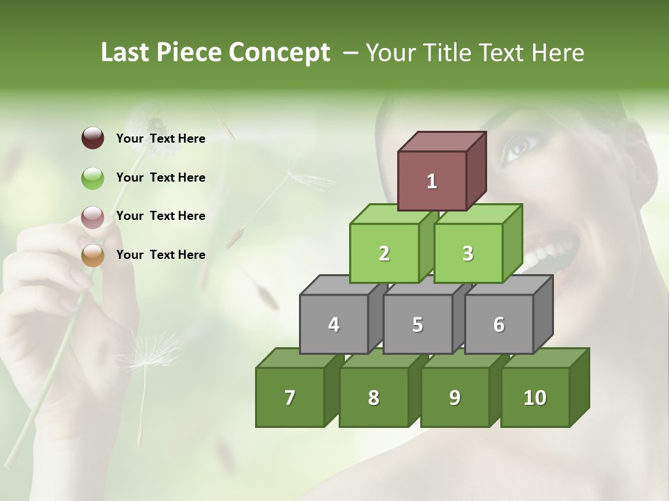 Young Flower One PowerPoint Template