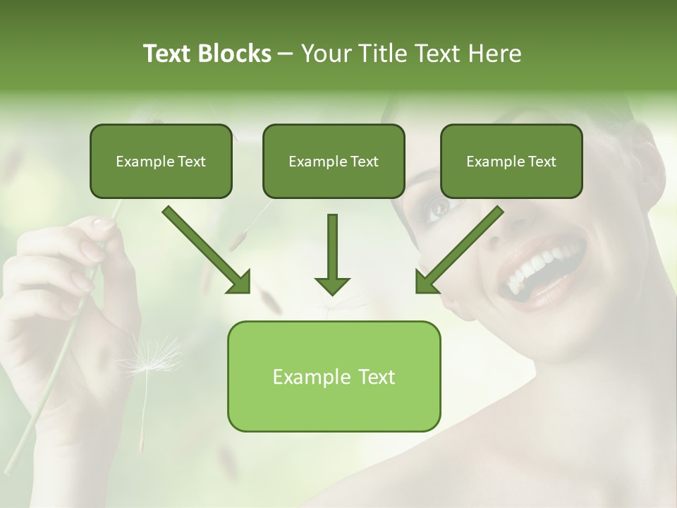 Young Flower One PowerPoint Template