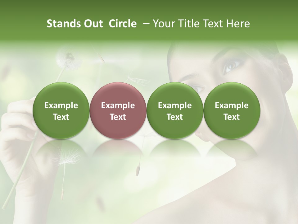 Young Flower One PowerPoint Template