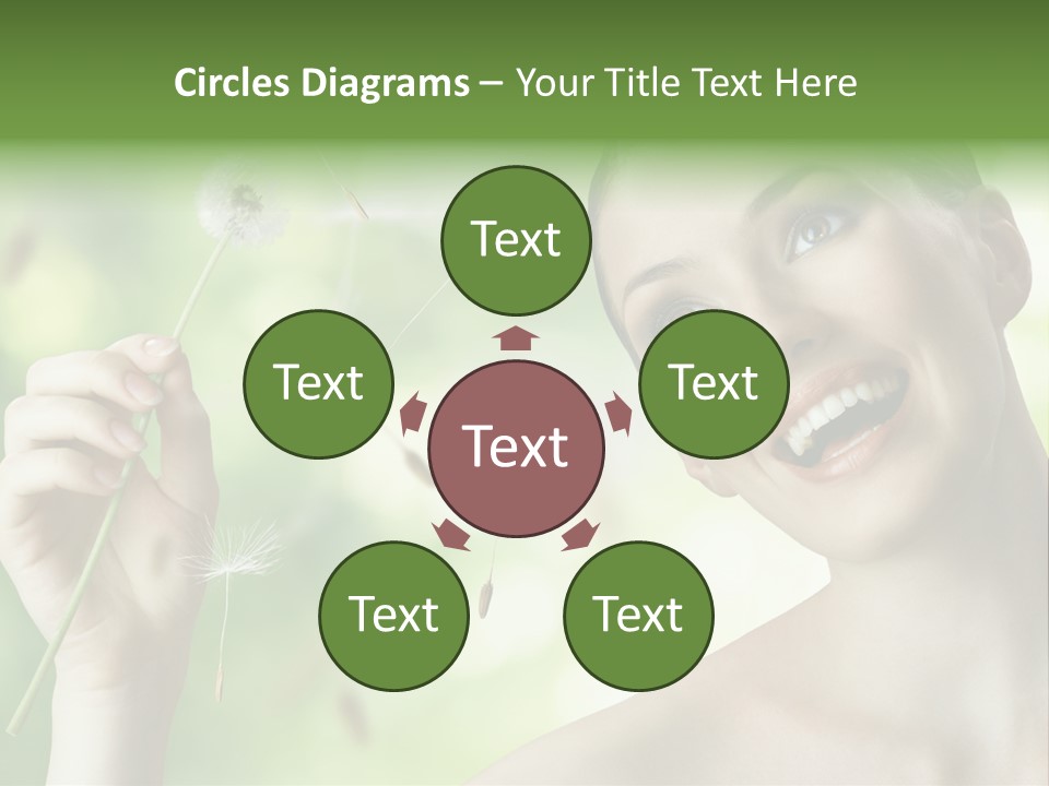 Young Flower One PowerPoint Template