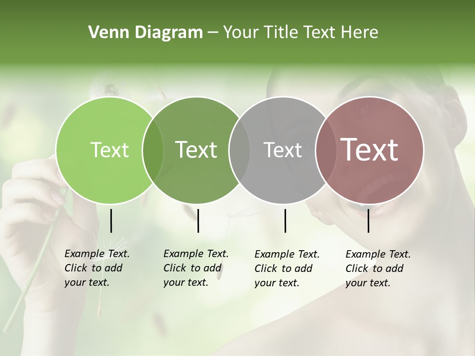 Young Flower One PowerPoint Template