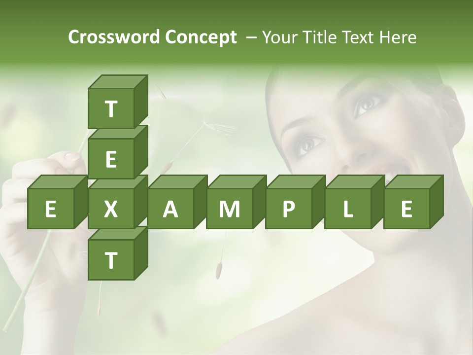 Young Flower One PowerPoint Template