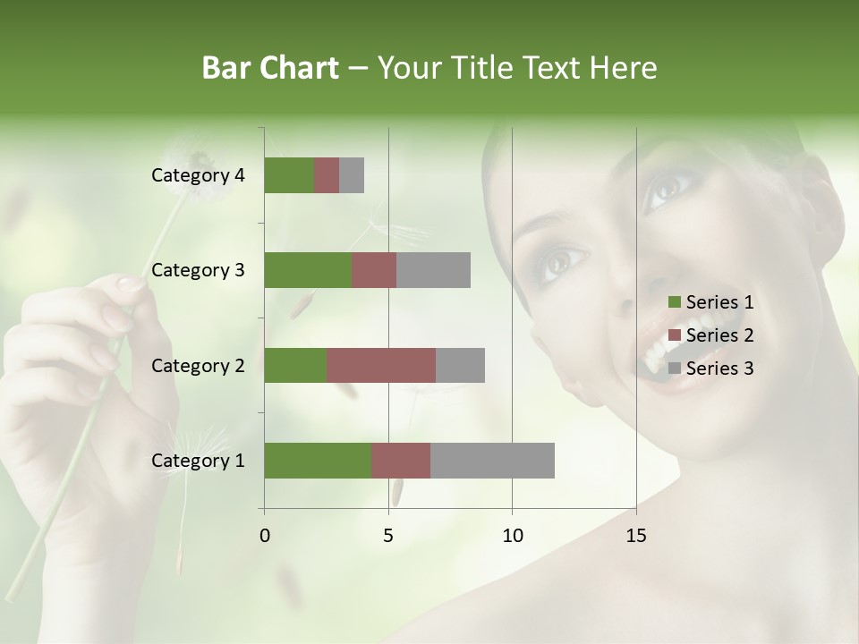 Young Flower One PowerPoint Template