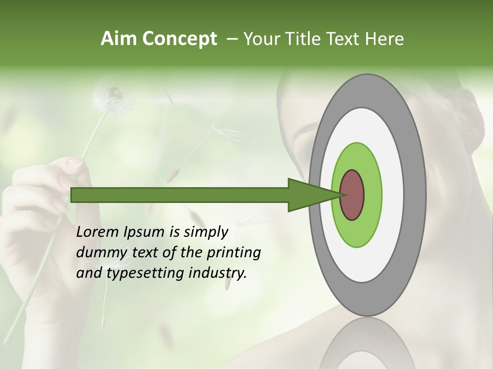 Young Flower One PowerPoint Template