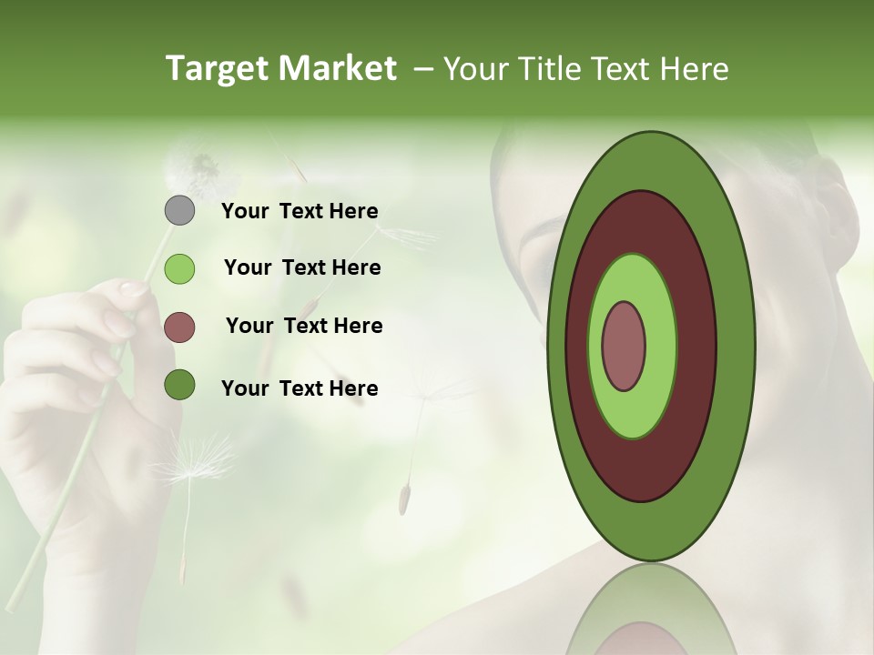 Young Flower One PowerPoint Template