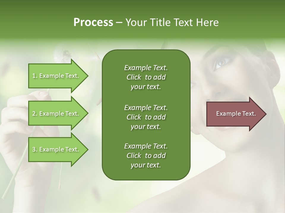 Young Flower One PowerPoint Template