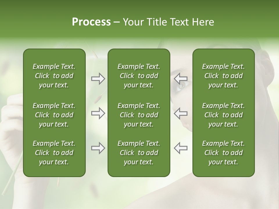 Young Flower One PowerPoint Template