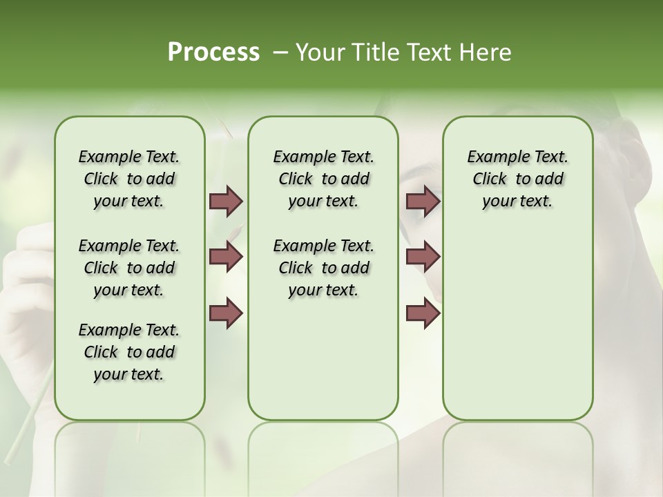 Young Flower One PowerPoint Template