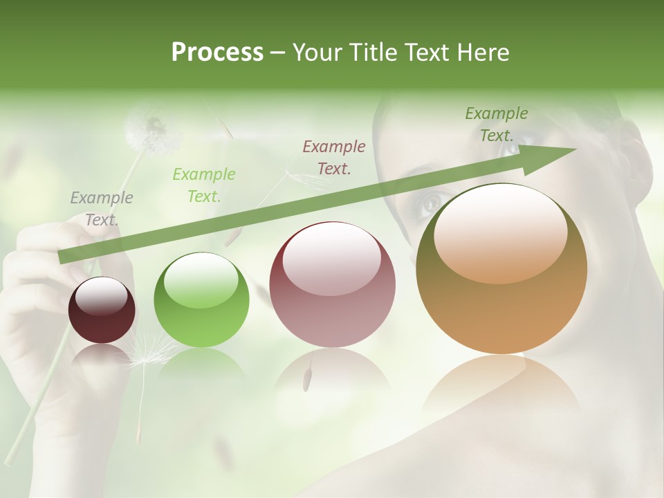 Young Flower One PowerPoint Template