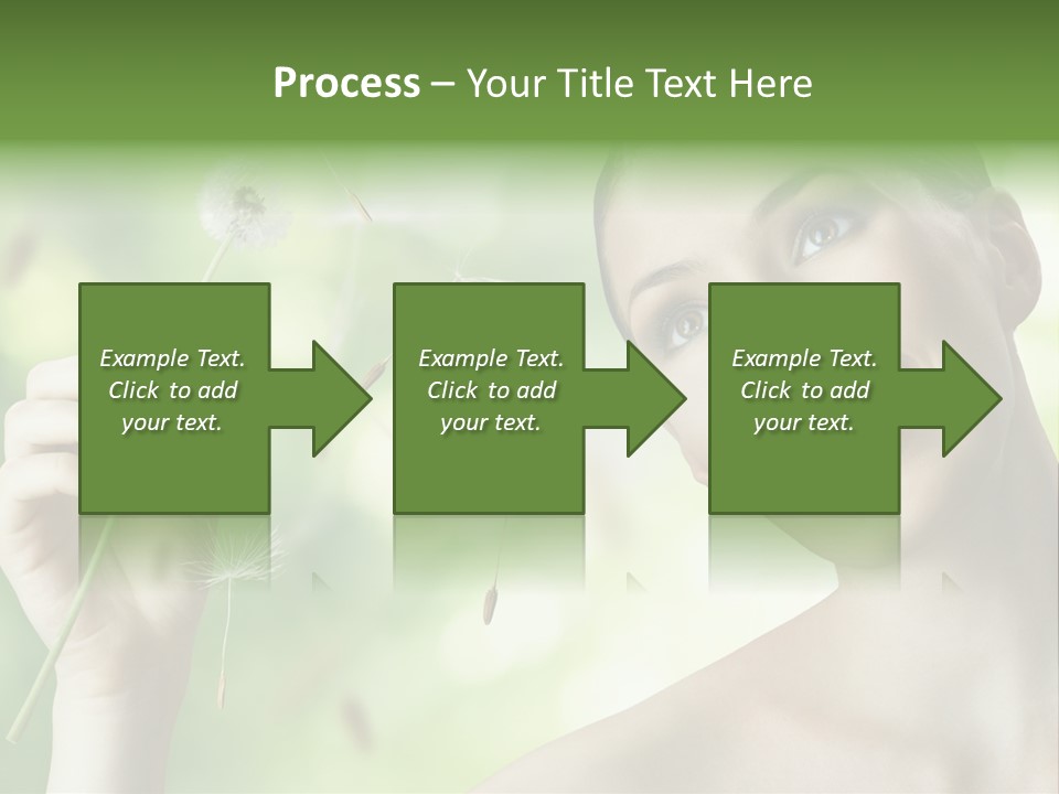 Young Flower One PowerPoint Template