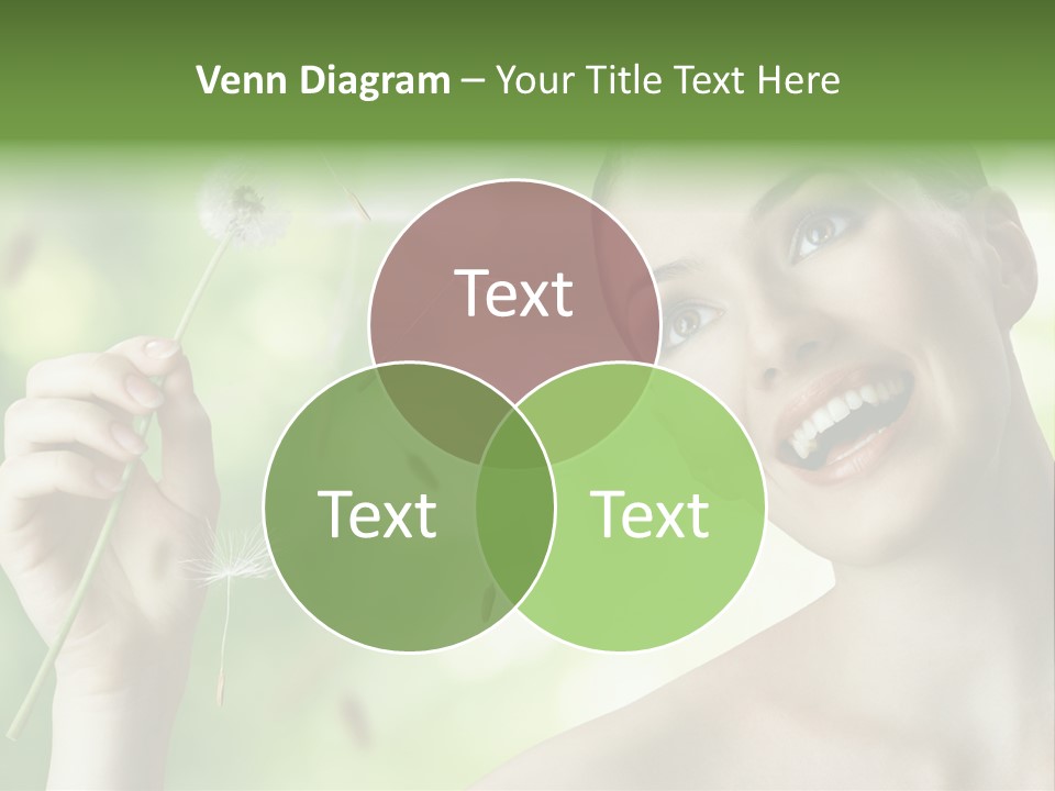 Young Flower One PowerPoint Template