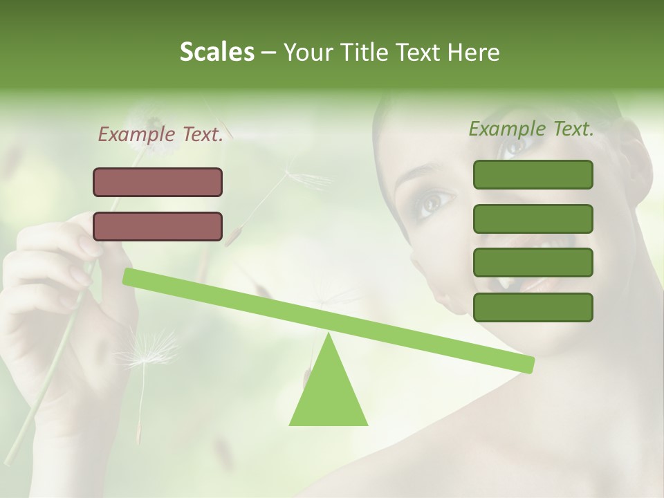 Young Flower One PowerPoint Template