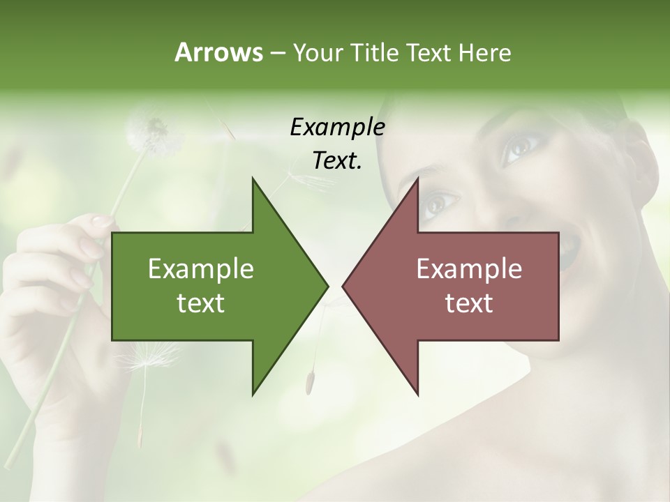 Young Flower One PowerPoint Template