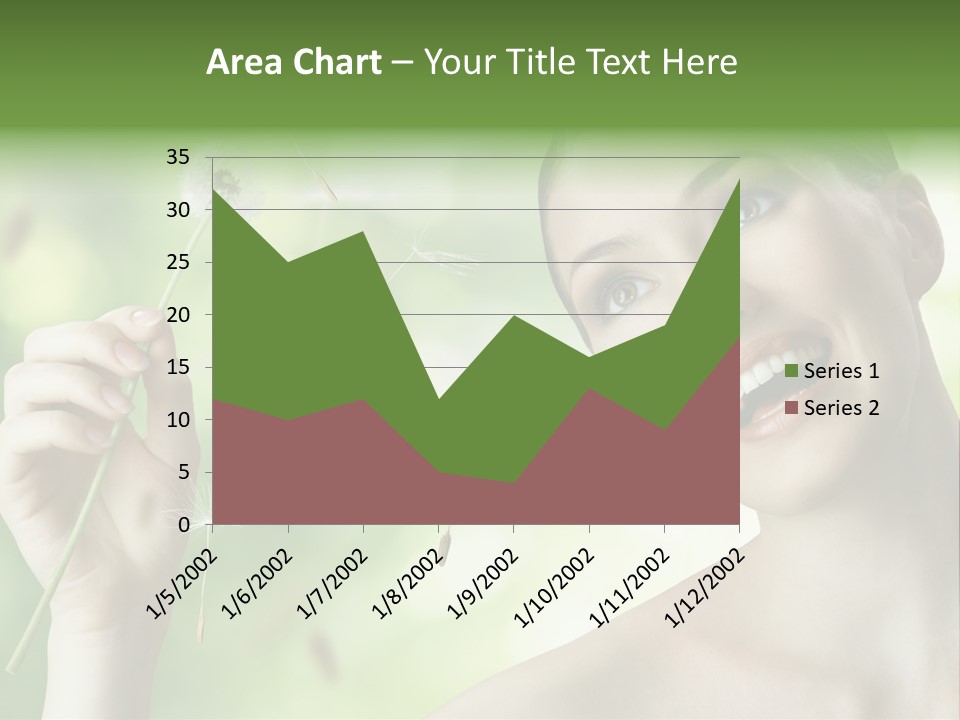 Young Flower One PowerPoint Template