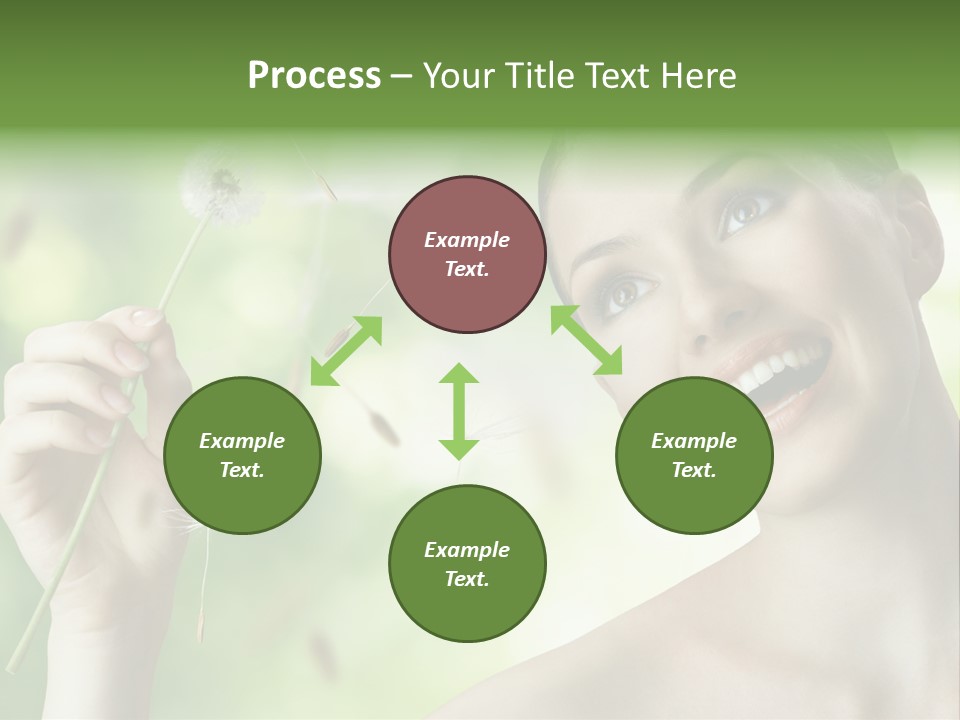 Young Flower One PowerPoint Template