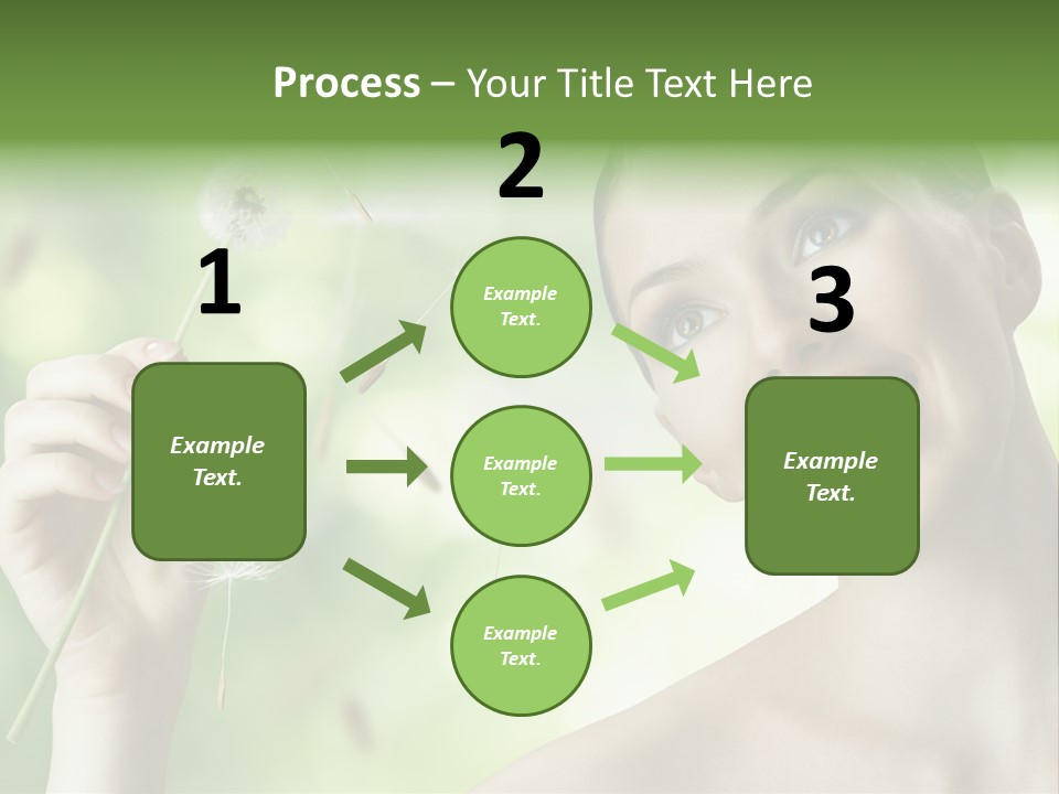 Young Flower One PowerPoint Template